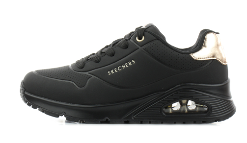 Skechers női fűzős sneaker cipő fekete talpú 310545L/BBK UNO GEN-1-SHIMMER AWAY