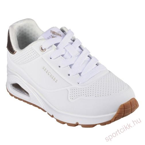 Skechers női fűzős sneaker cipő 310545L/WHT UNO GEN-1-SHIMMER AWAY